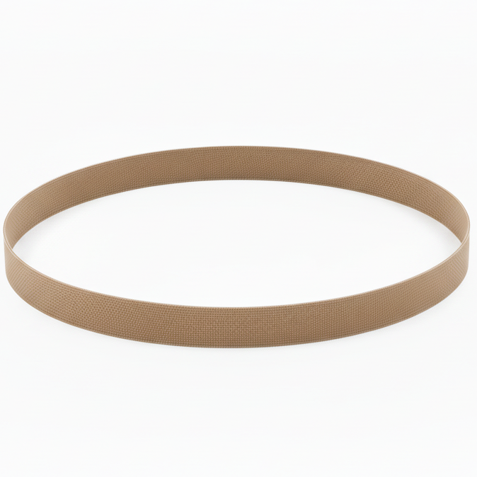 Brown belt on a white background