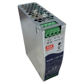 Mean Well - WDR-120-24 - DIN Rail Power Supply (Used)