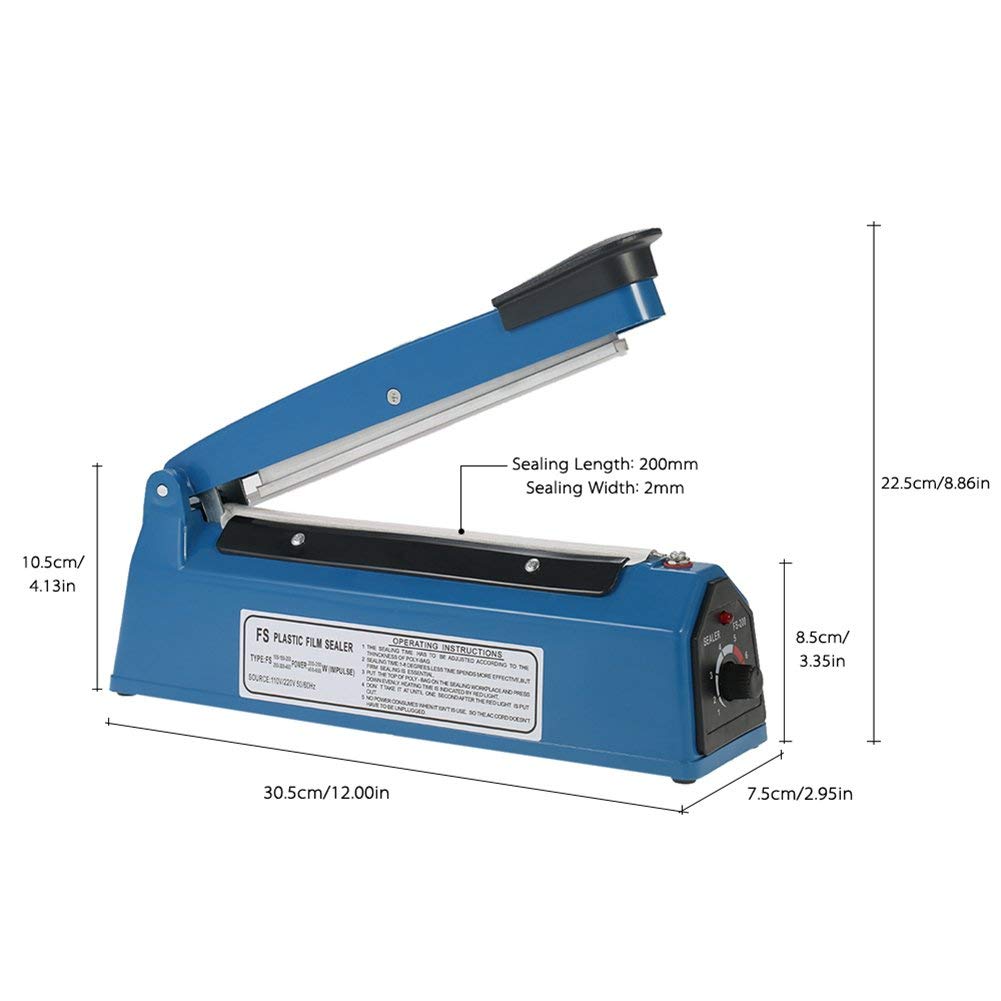 200mm Impulse Sealer for Thermoplastic Material
